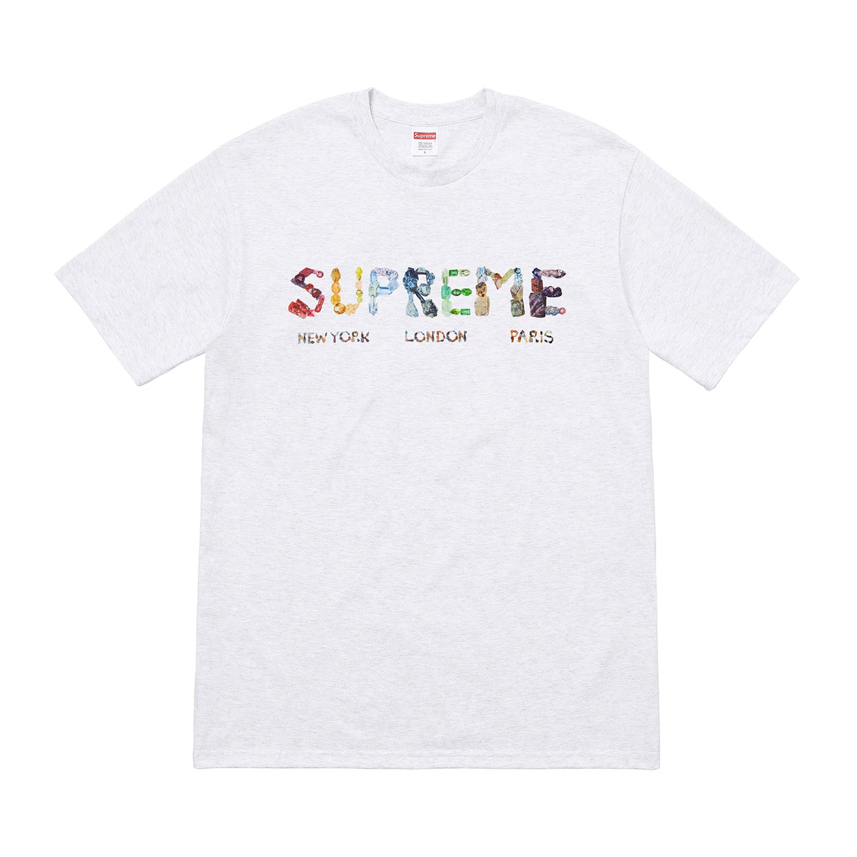 supreme tee grey