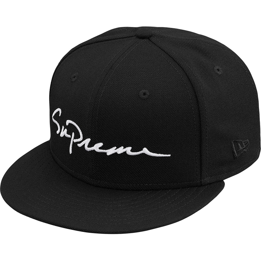 supreme classic script new era cap