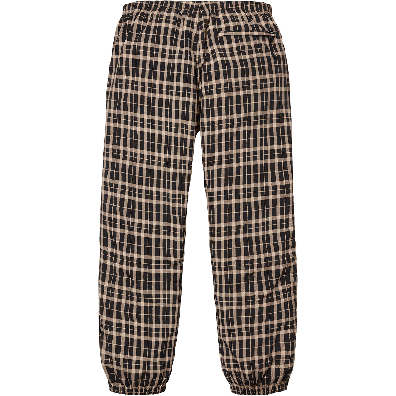 supreme nylon plaid track pants