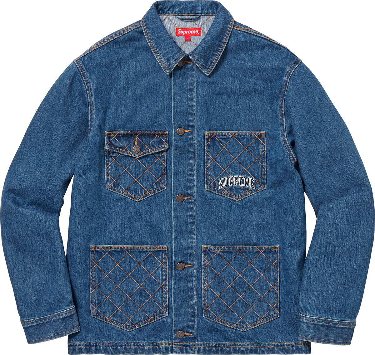 supreme blue coat