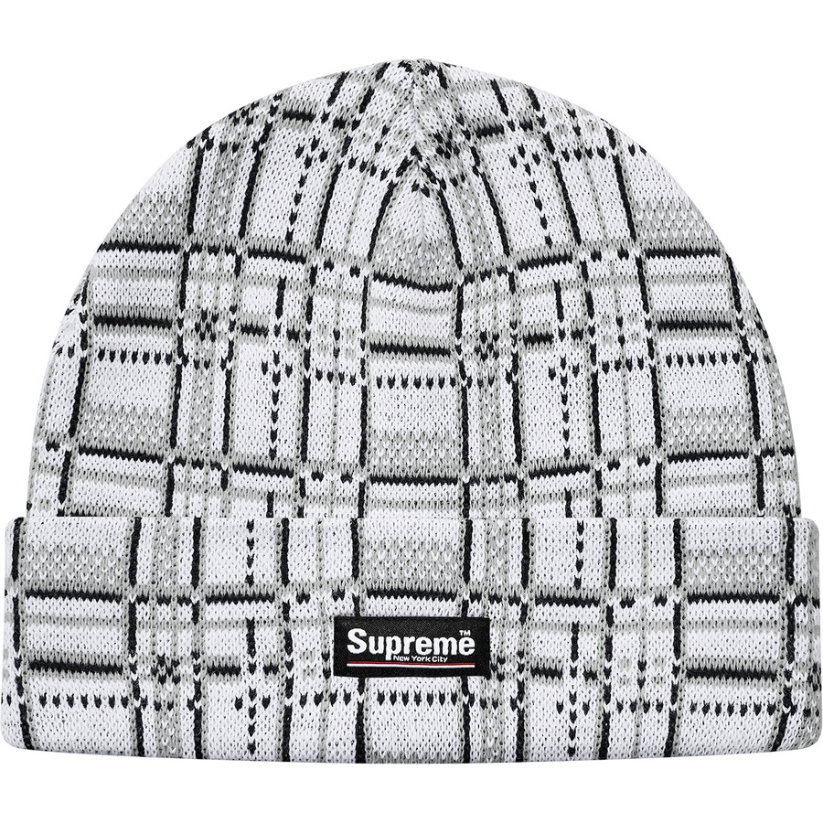 supreme plaid beanie