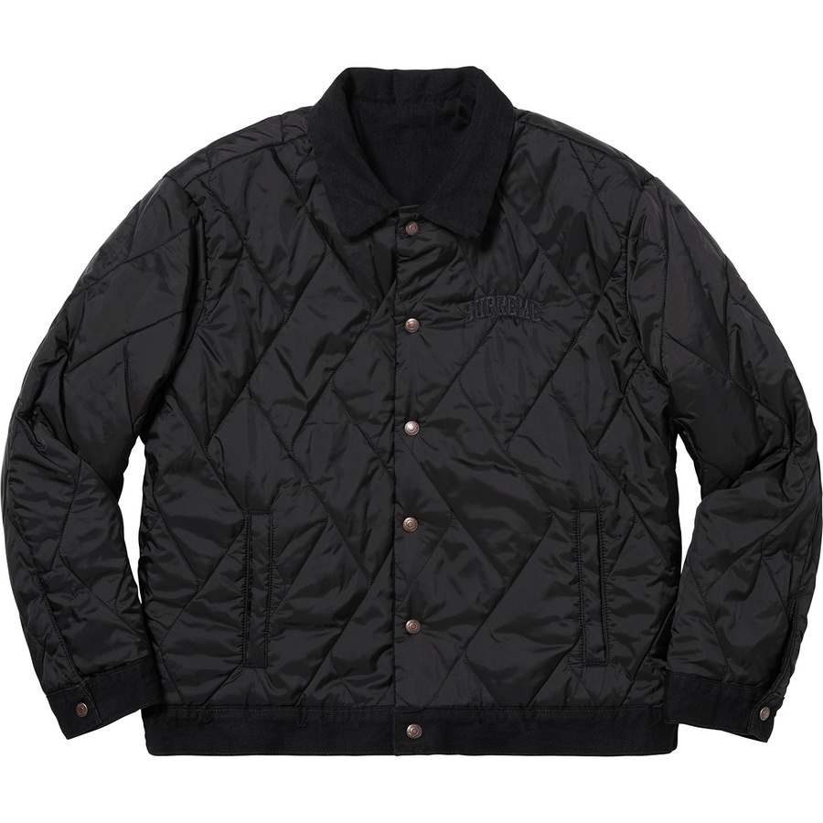 supreme levi's quilted reversible trucker jacket