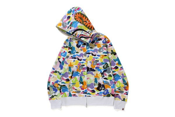 multi camo bape hoodie