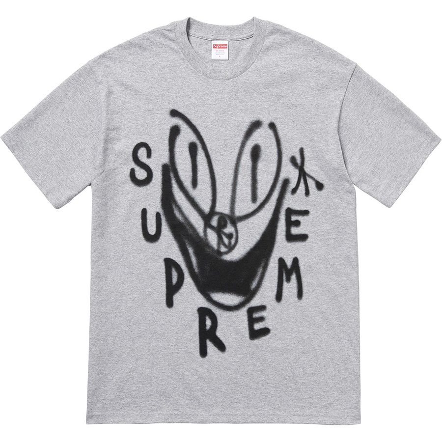 supreme smile tee black