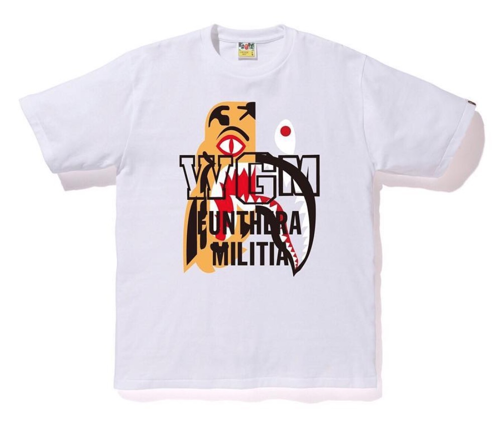 bape shark tiger tee