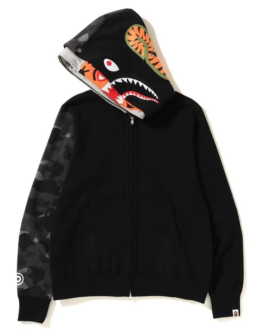 bape white tiger hoodie