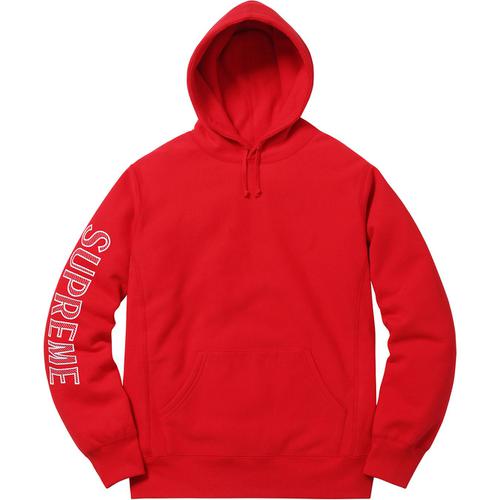 supreme embroidered sleeve hoodie