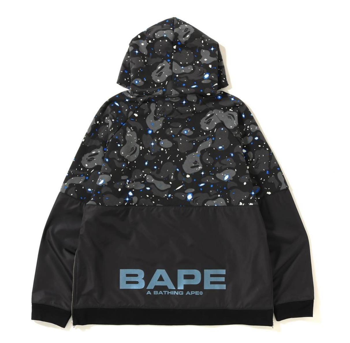 bape side zip hoodie