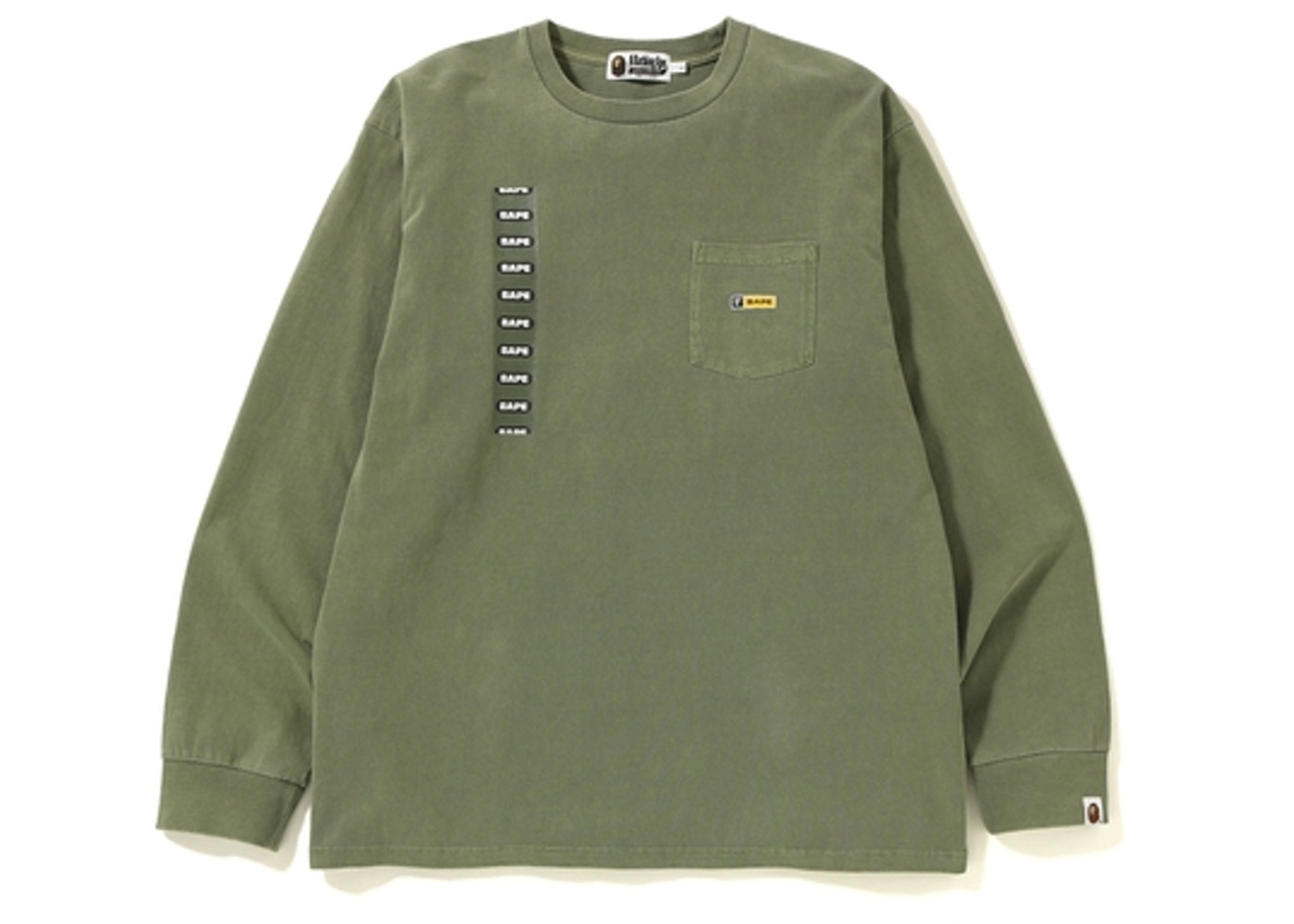 olive green bape shirt