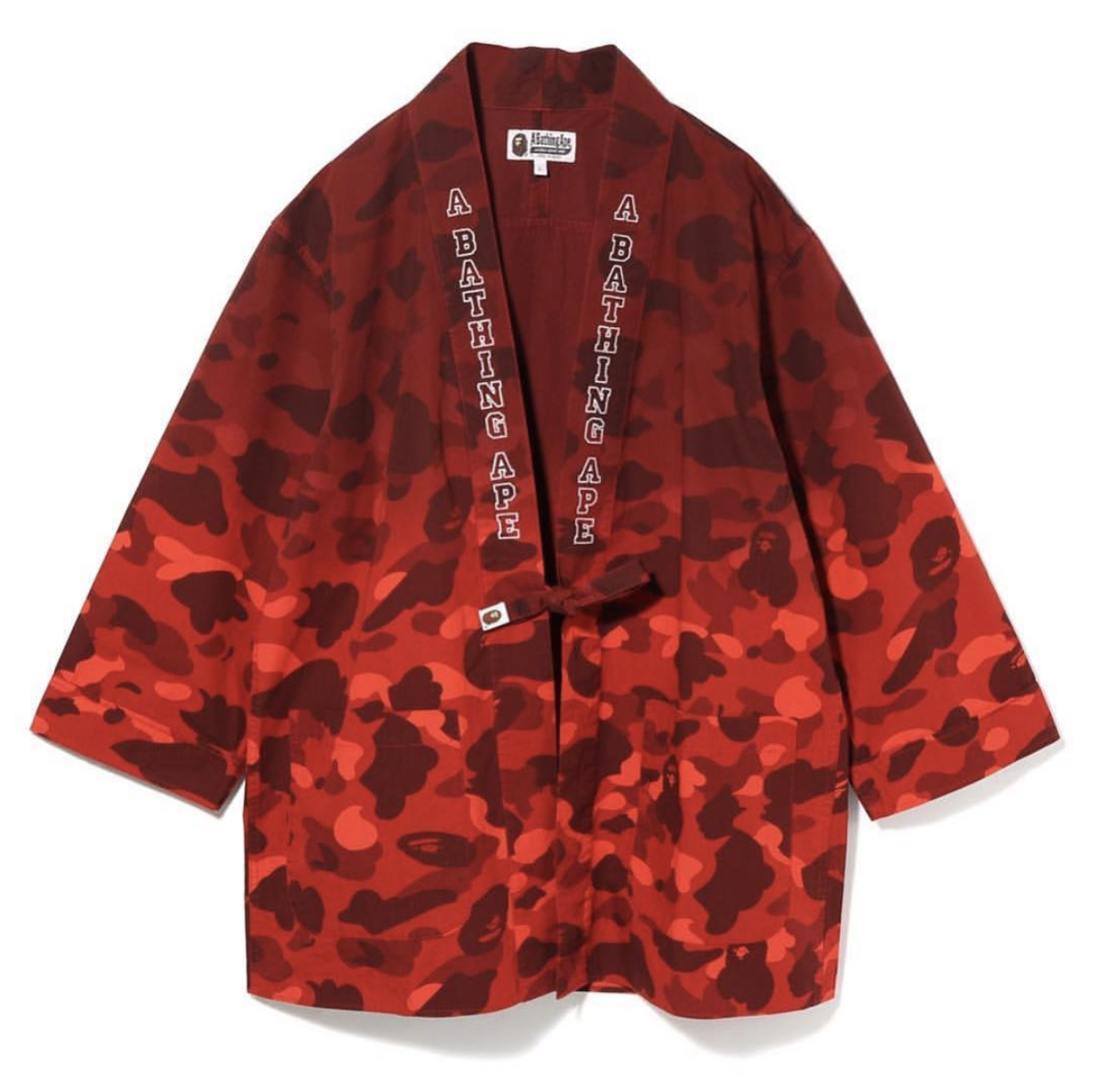 BAPE Color Camo Gradation Kimono Shirt 