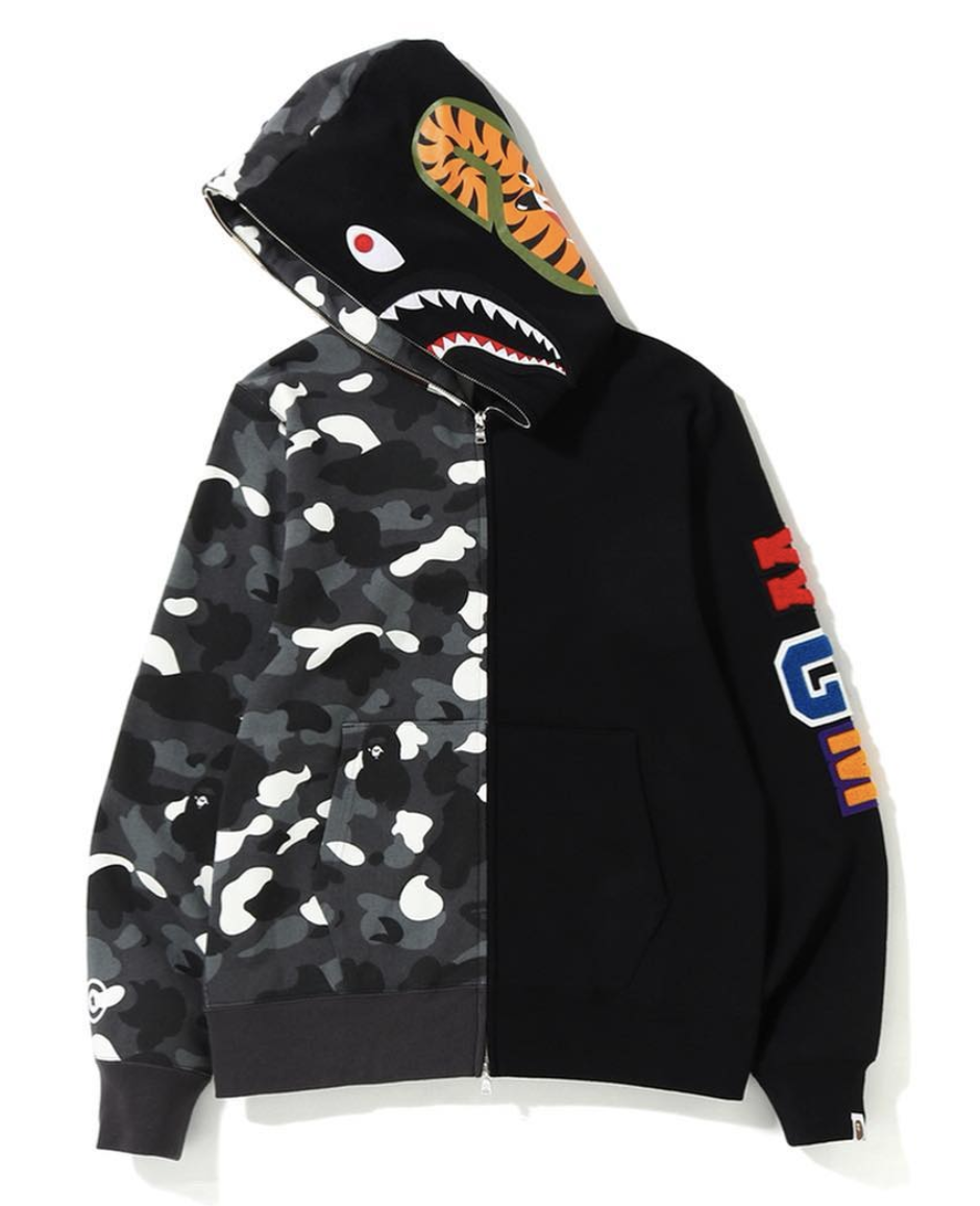 bape shark hoodie city camo