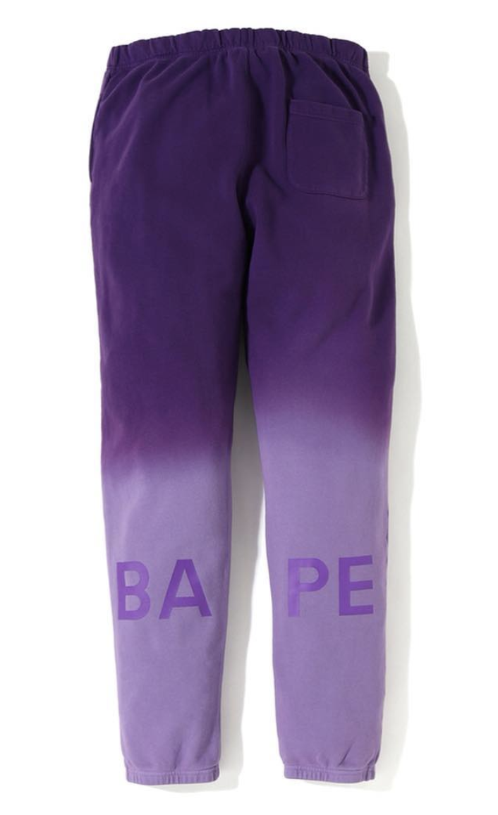 bape sweatpants purple