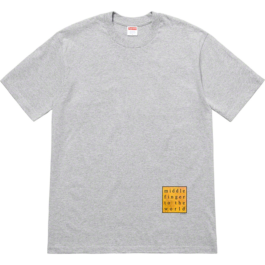 supreme middle finger to the world tee