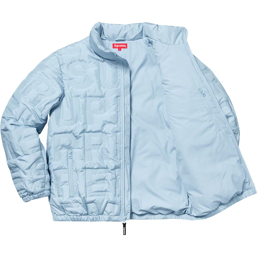 bonded logo puffy jacket supreme