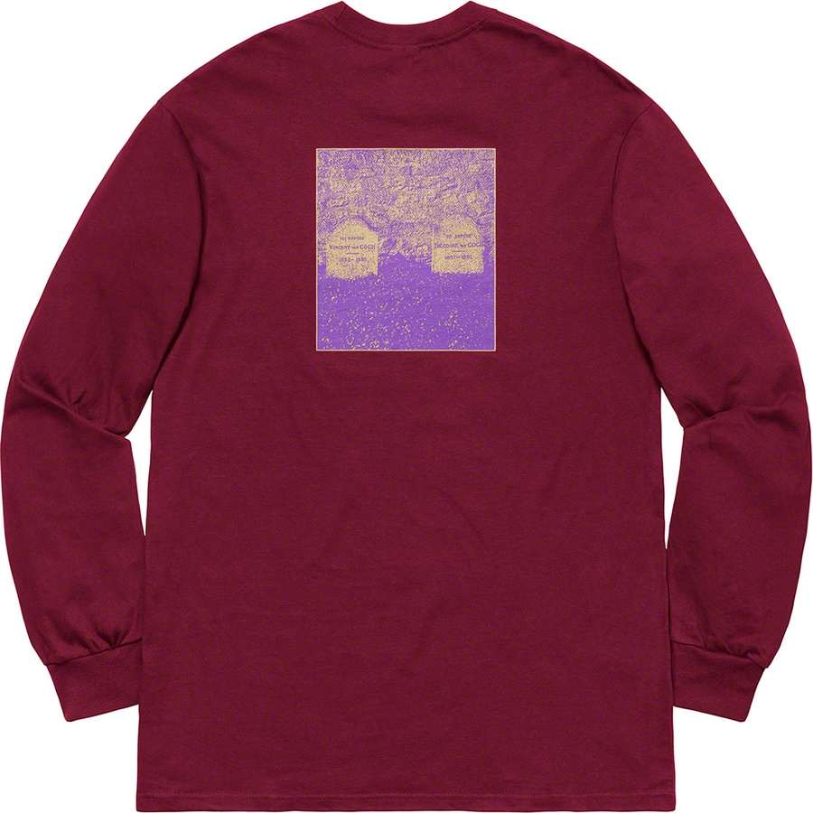 Real Shit L/S Tee Burgundy - Novelship