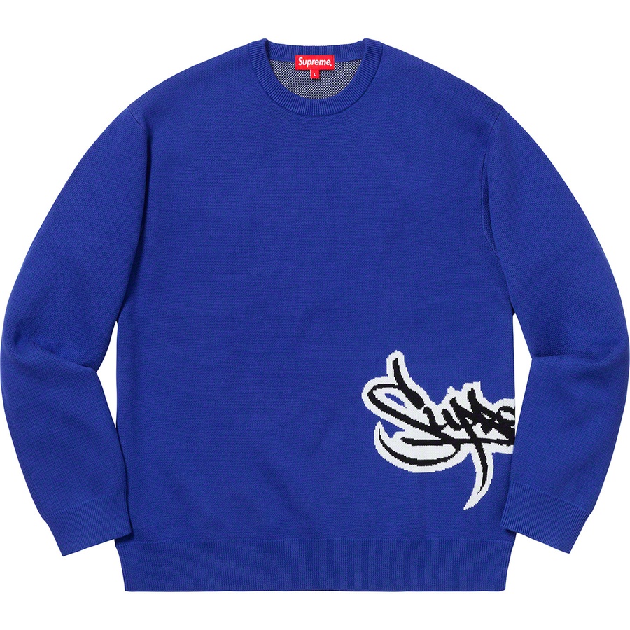 supreme tag logo sweatshirt