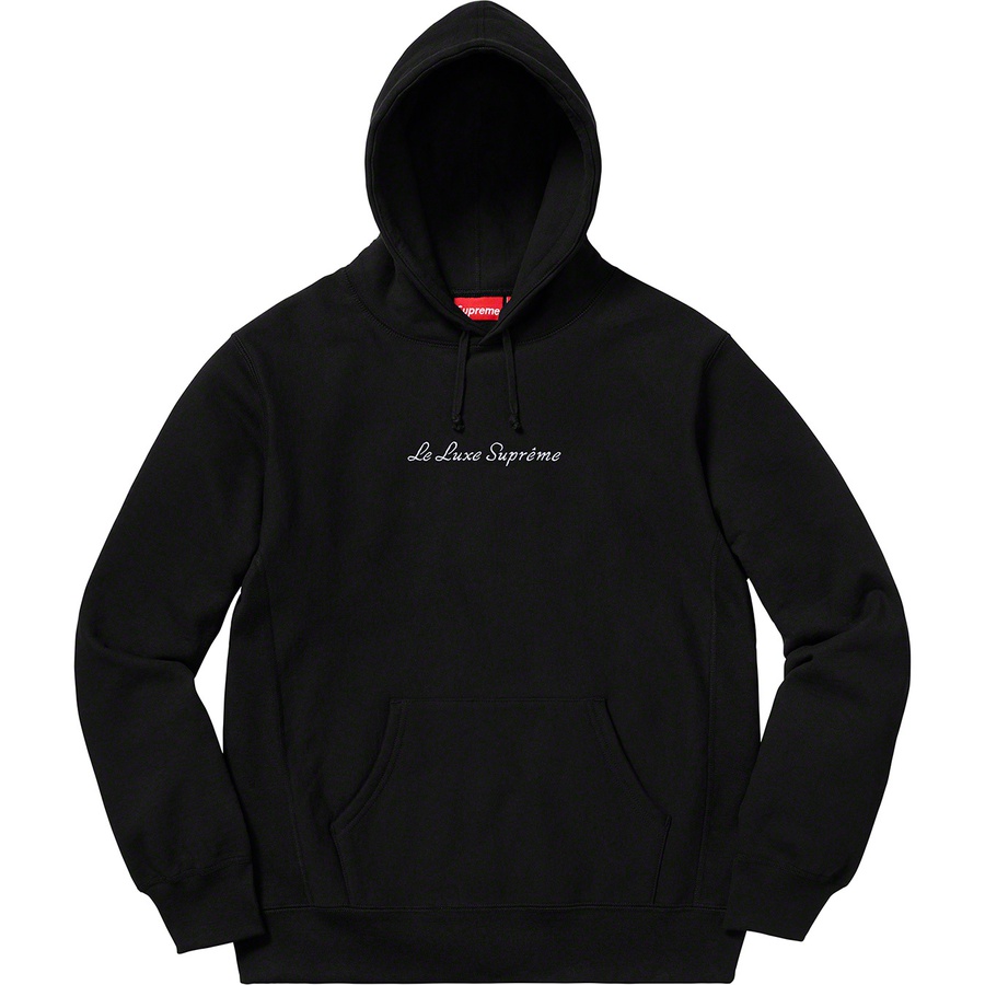 supreme le luxe hooded sweatshirt