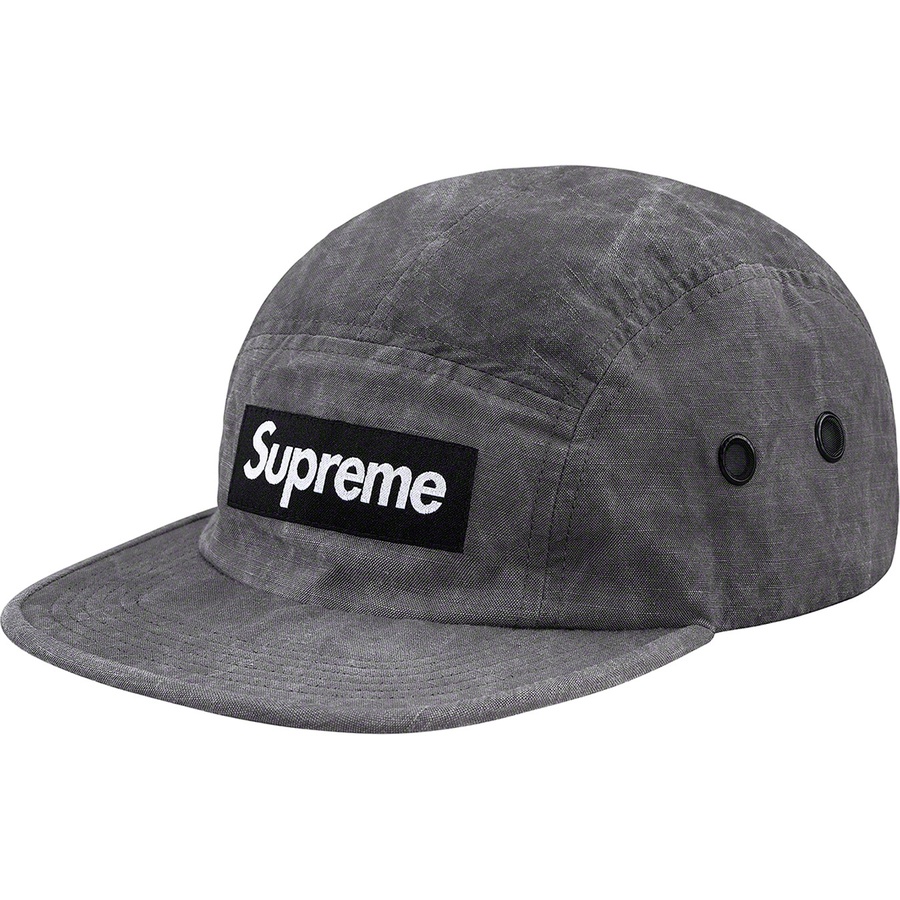 supreme washed linen camp cap