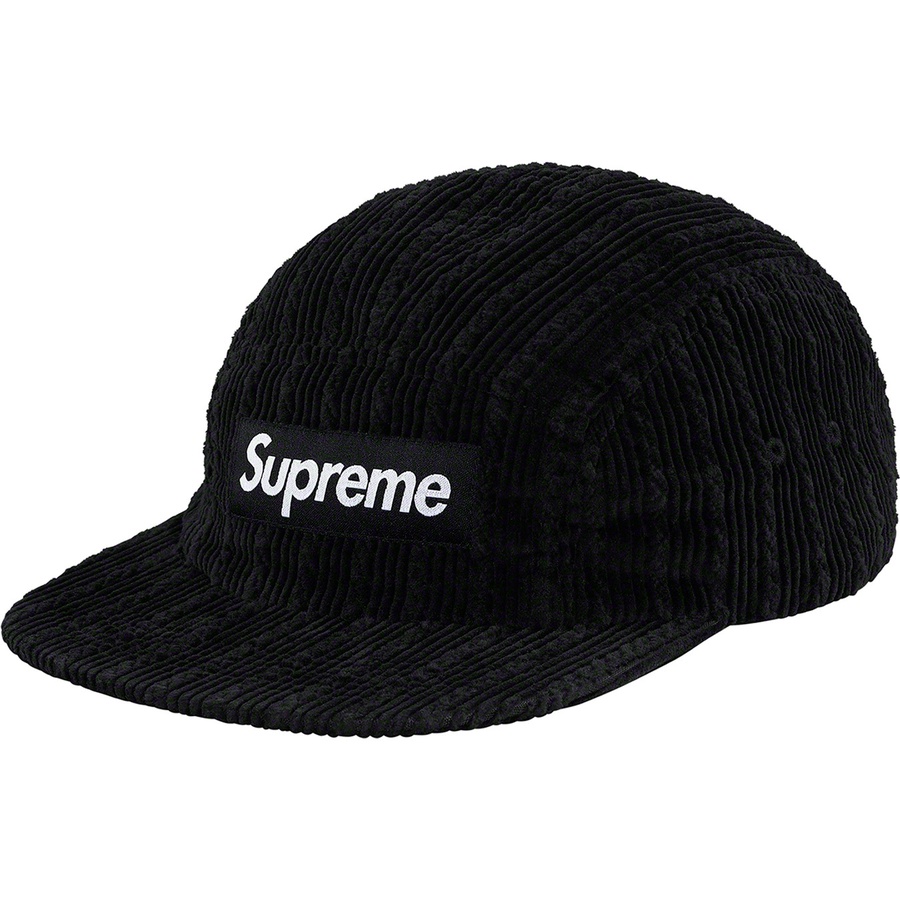 Supreme Rope Corduroy Camp Cap Black 
