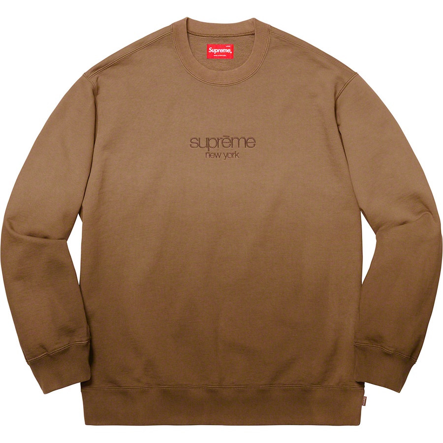 supreme brown crewneck