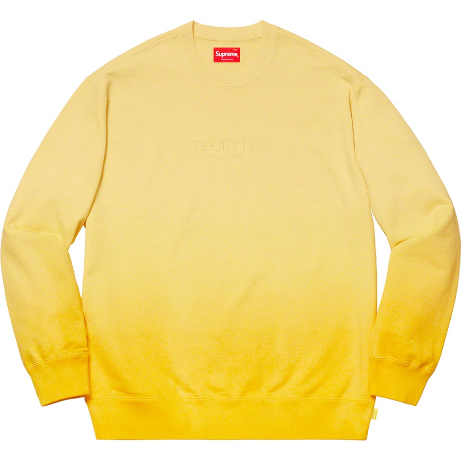 Supreme Dipped Crewneck Yellow - Novelship