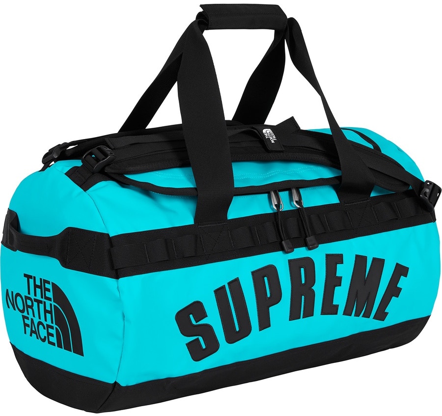 Supreme x The North Face Arc Logo Base Camp Duffle Bag Teal - Novelship