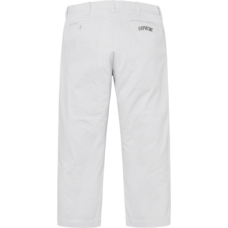 Supreme Arc Logo Chino Pant Grey 