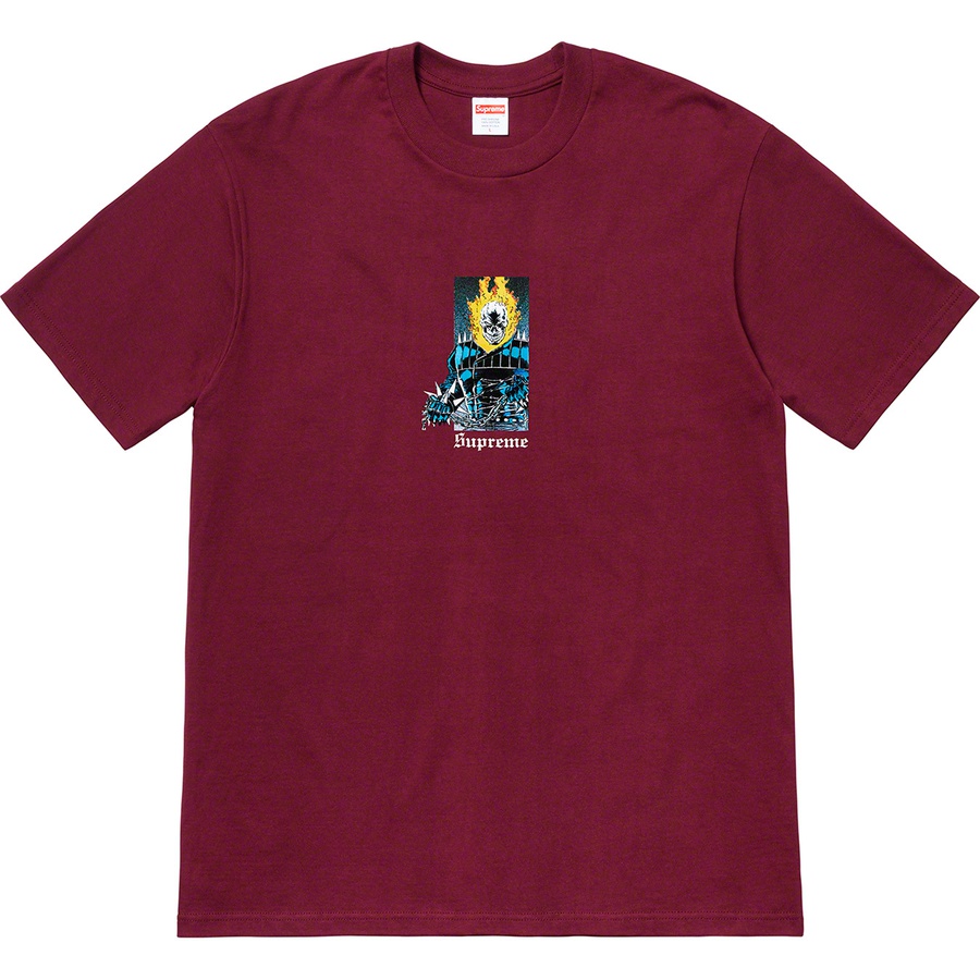 Supreme Ghost Rider Tee Burgundy 