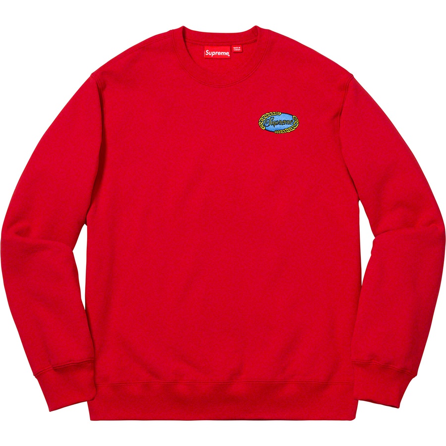 chain logo crewneck supreme