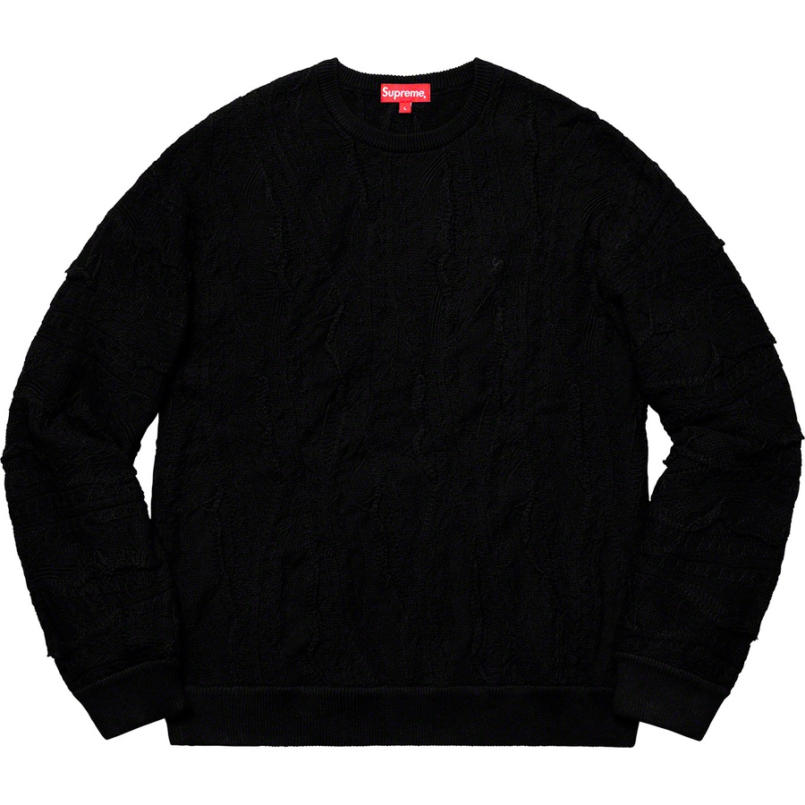 supreme textured pattern sweater