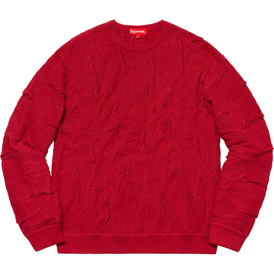 supreme textured sweater