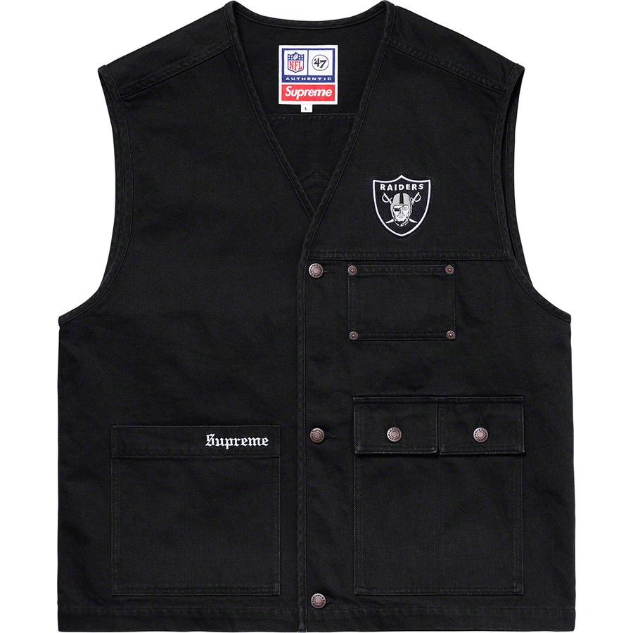 supreme black vest