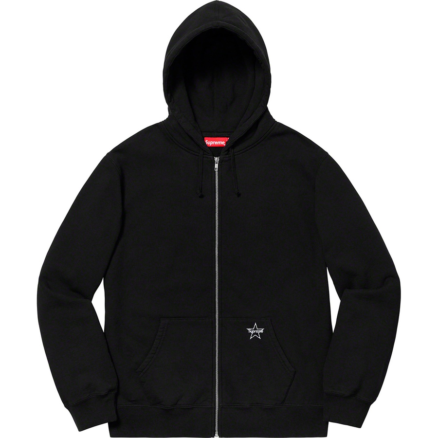 supreme star zip up sweatshirt