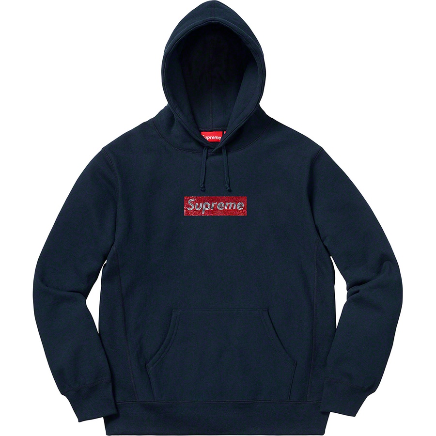 Logo Hooded Sweatshirt Navy - Novelship