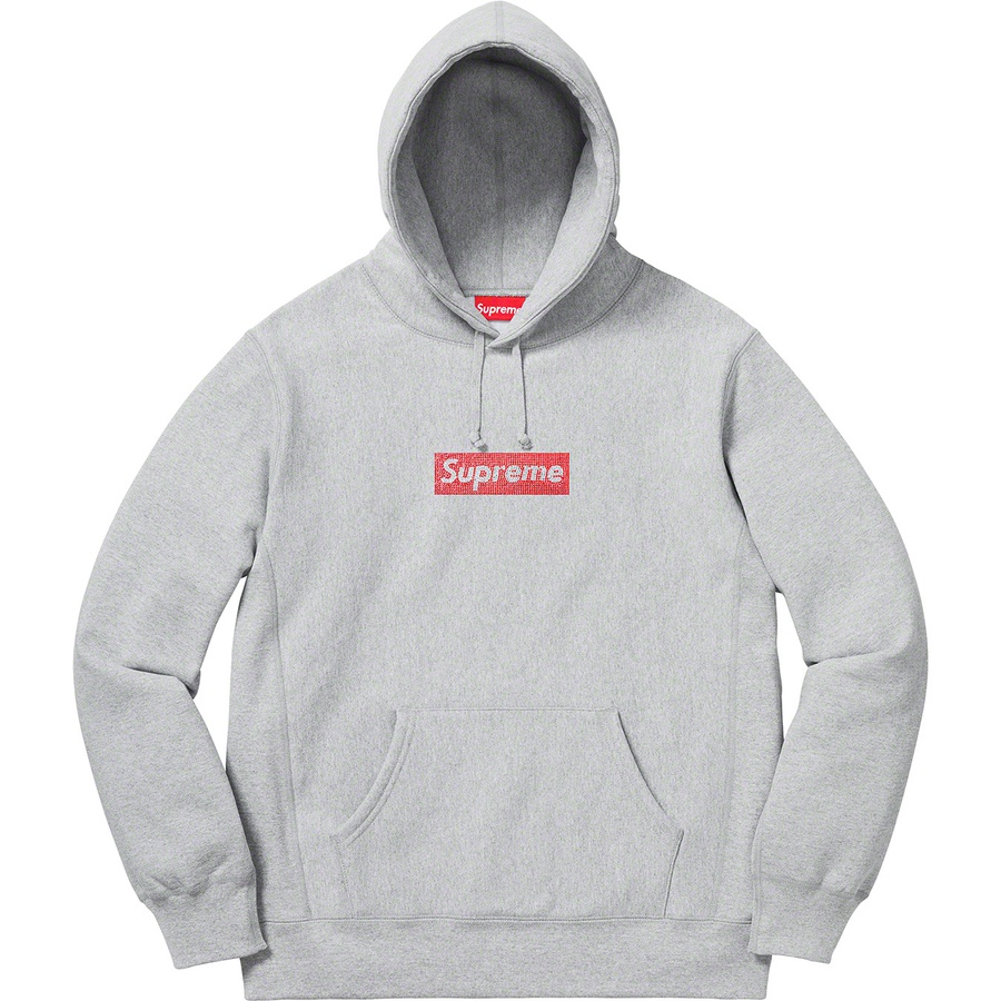 supreme swarovski hoodie red