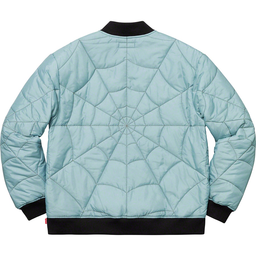 spider web quilted work jacket