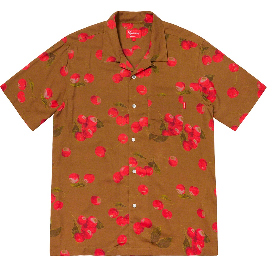 supreme cherry rayon shirt