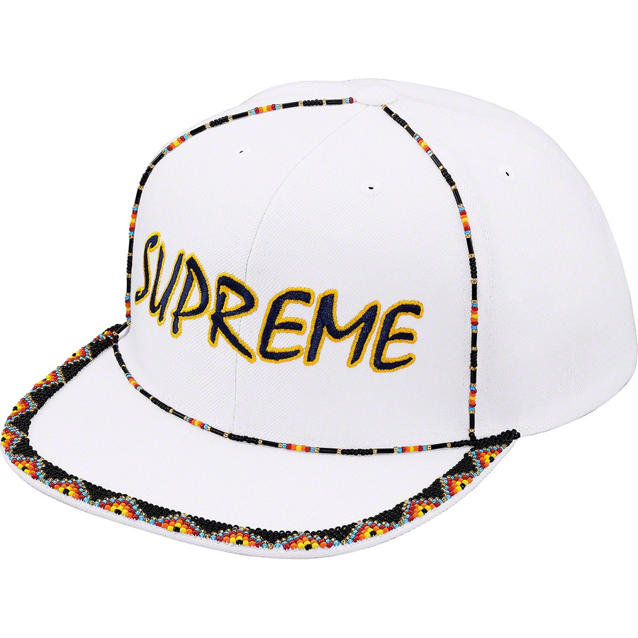 Supreme Beaded 6‑Panel White - Novelship