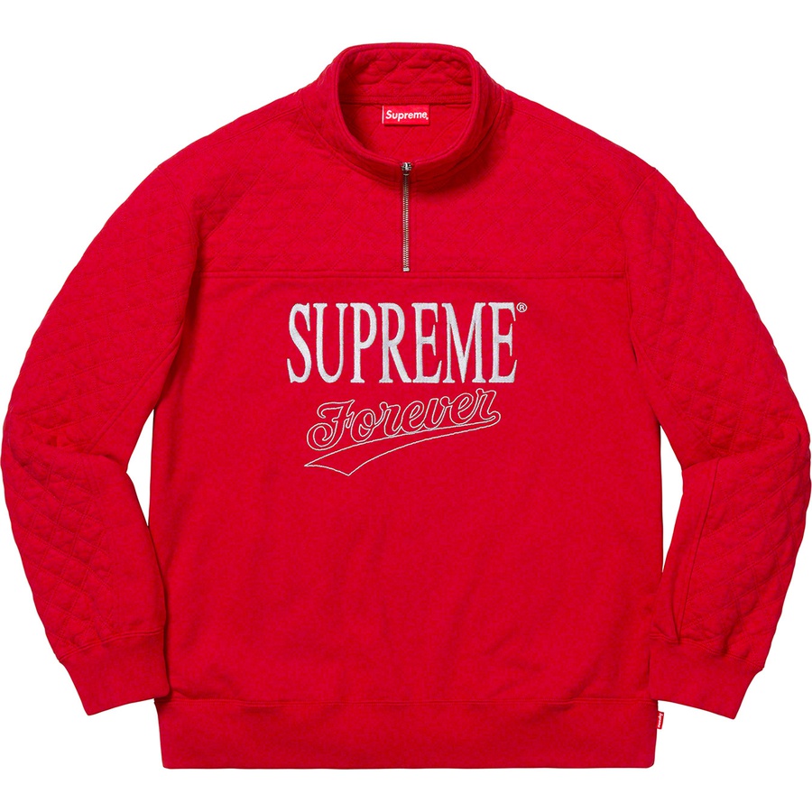 supreme forever half zip sweatshirt