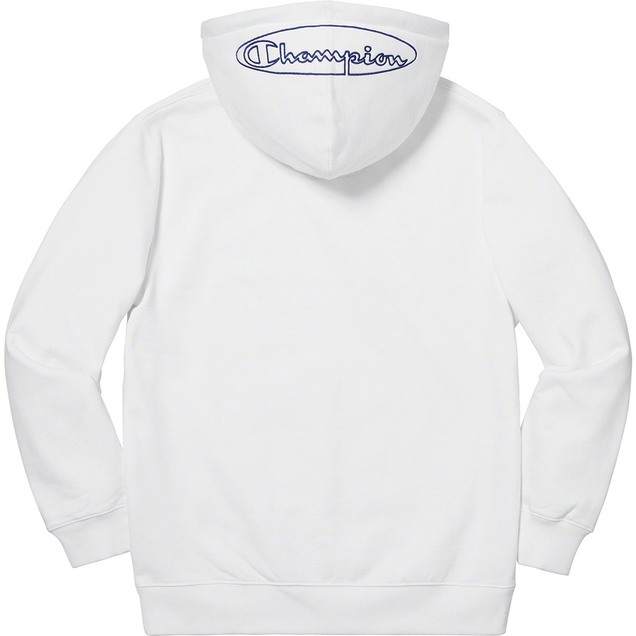 white supreme champion hoodie