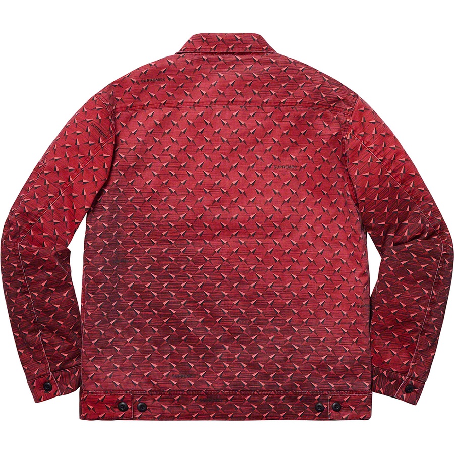 supreme diamond plate work jacket