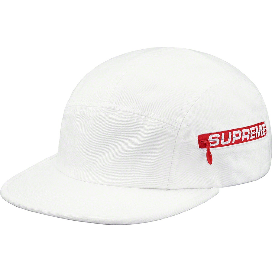 Supreme Side Zip Camp Cap White - Novelship