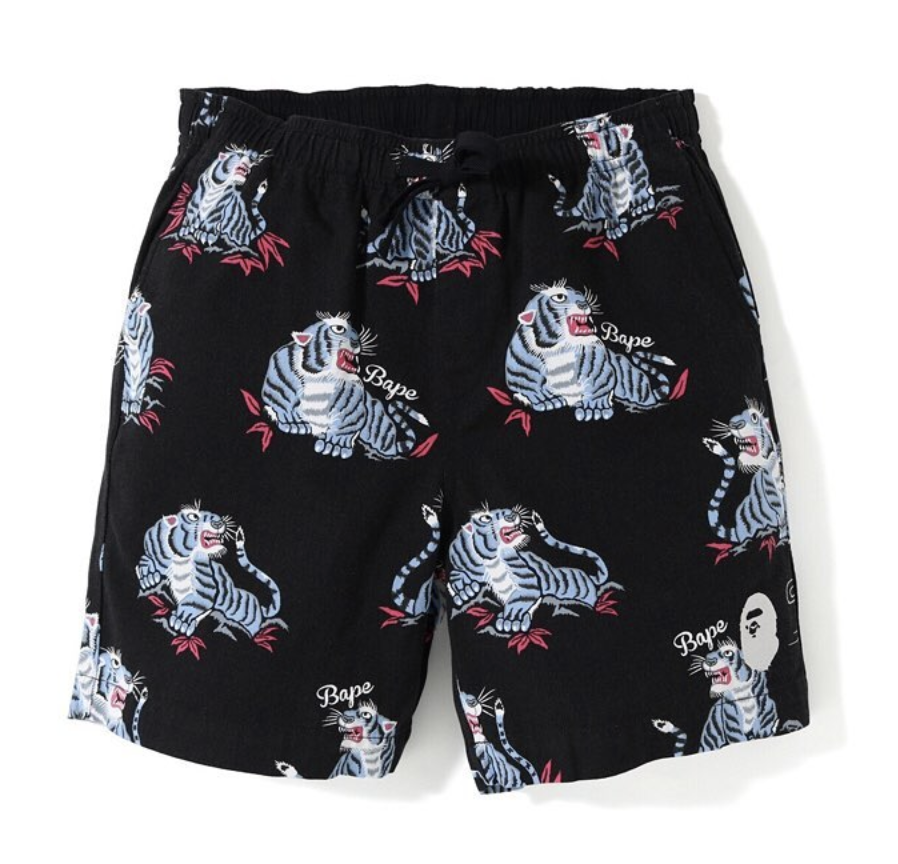 bape shorts tiger