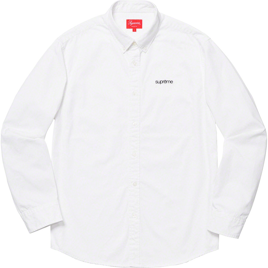 supreme washed twill shirt