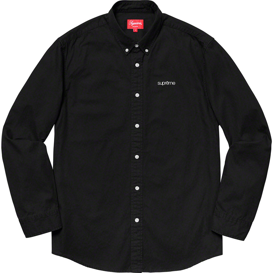 supreme washed twill shirt