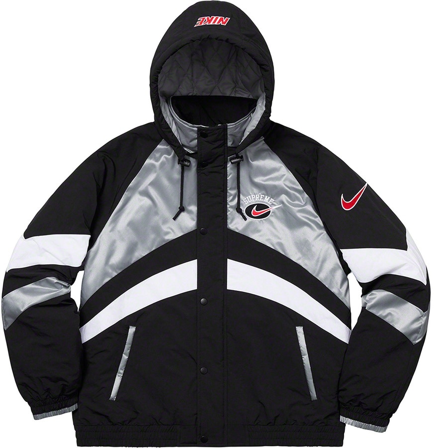 Supreme x Nike Hooded Sport Jacket Silver - Novelship