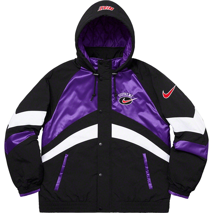 supreme nike purple jacket