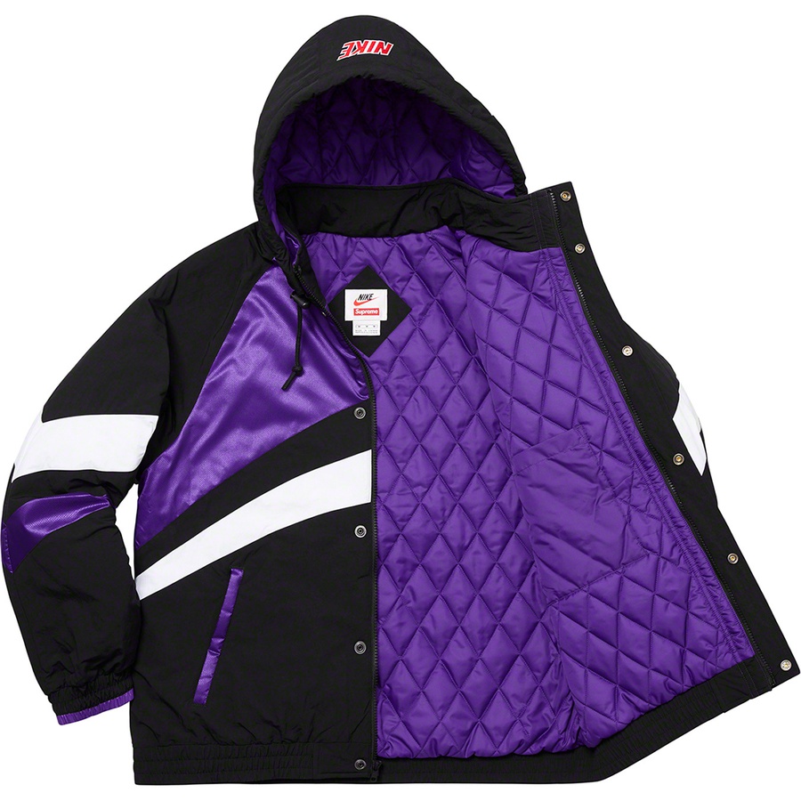 supreme nike hooded sport jacket purple