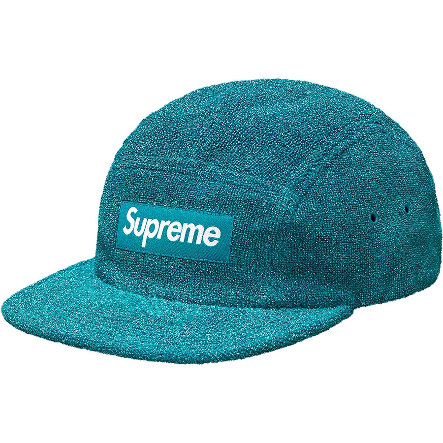 supreme glitter terry camp cap