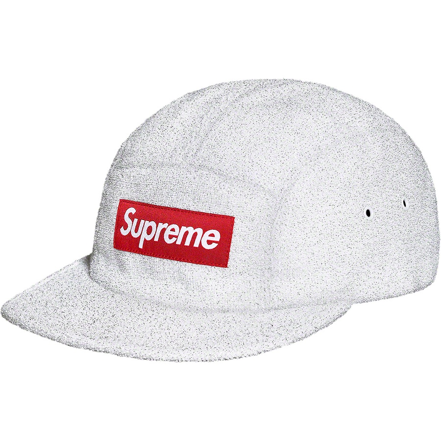 supreme glitter terry camp cap